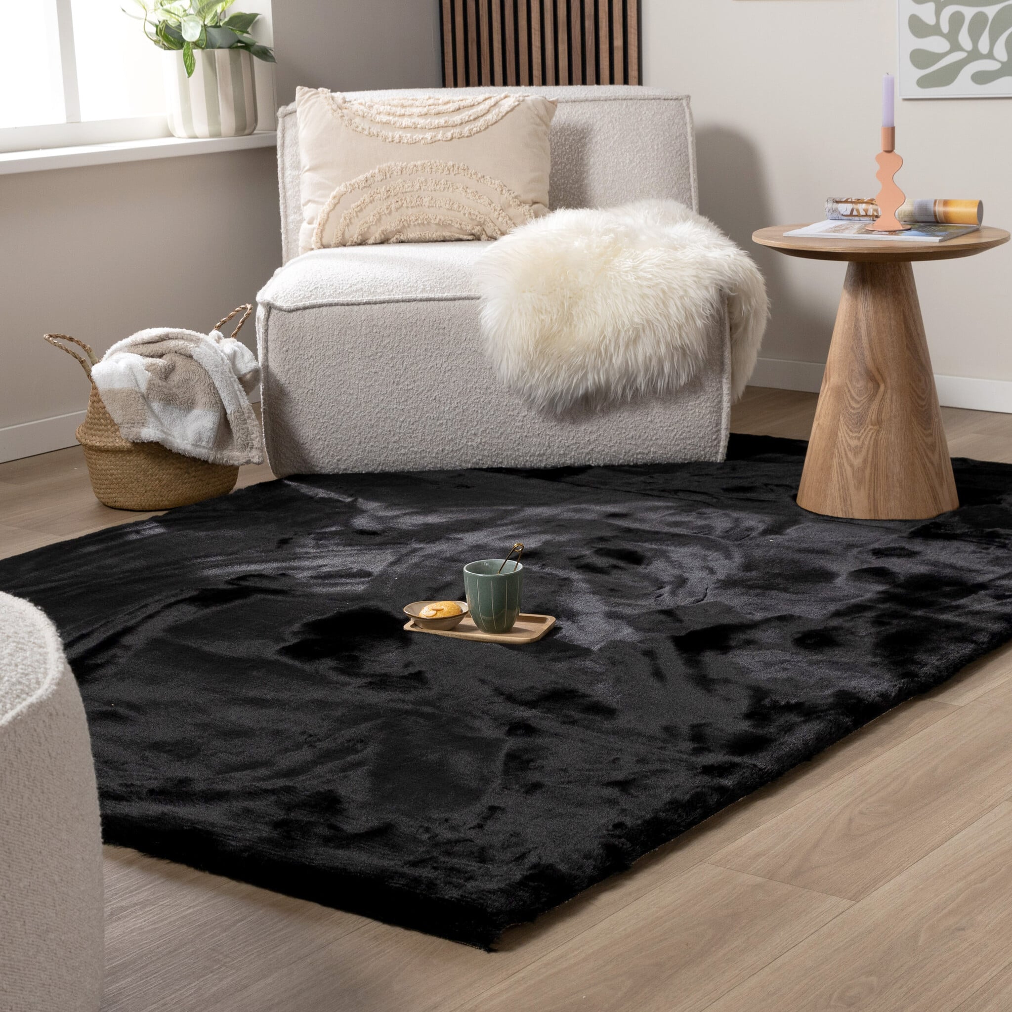 Soft High Pile Rug - Comfy Supreme Black