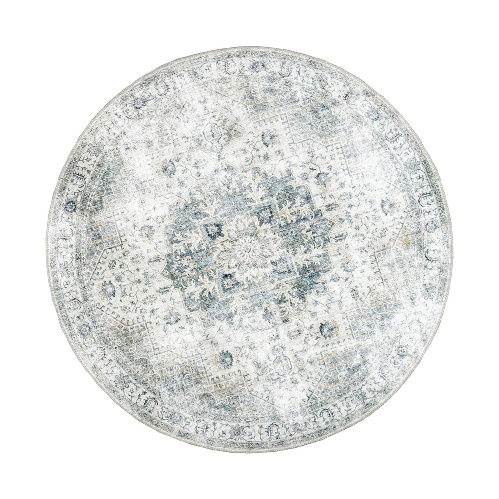 Round Vintage Rug - Lago Grey