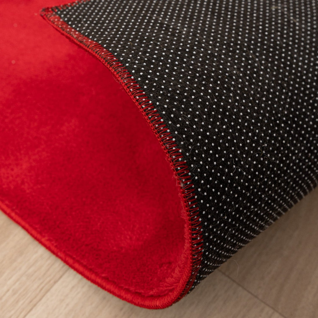 Washable Rug - Vivid Red
