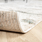 High Pile Rug - Blend Cream/Blue