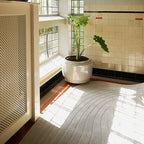 Organic floor rug - Vince 6161 White