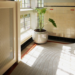 Organic floor rug - Vince 6161 White