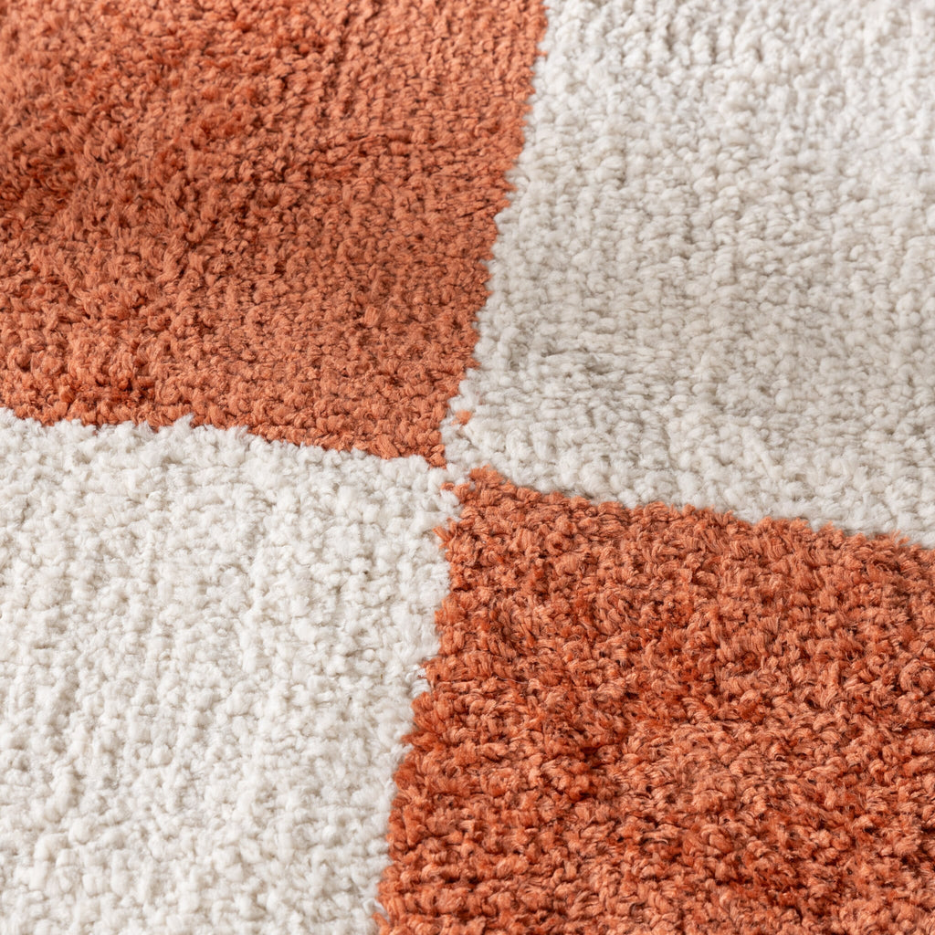 Checkerboard Rug - Blox Terracotta