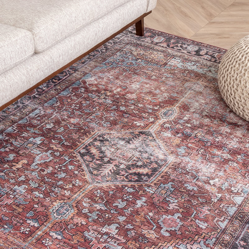 Vintage Rug - Lugan Burgundy