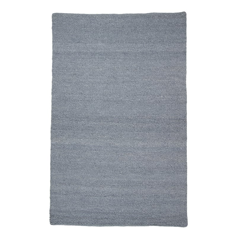 Wool Floor Rug - Genua Blue 227