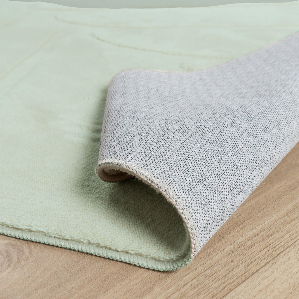 Washable children's rug - Coco Leaf Green