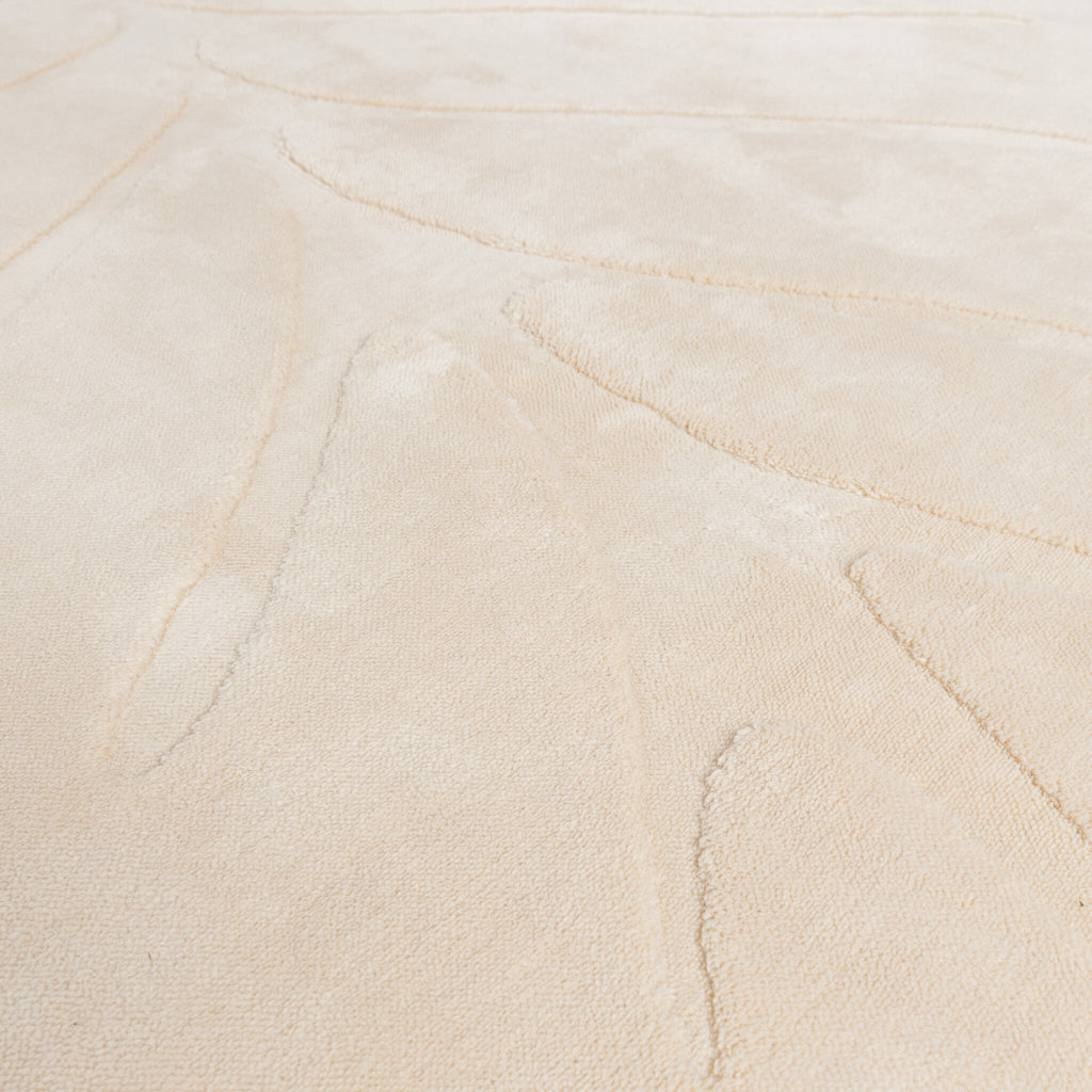 Washable children's rug - Coco Leaf Beige