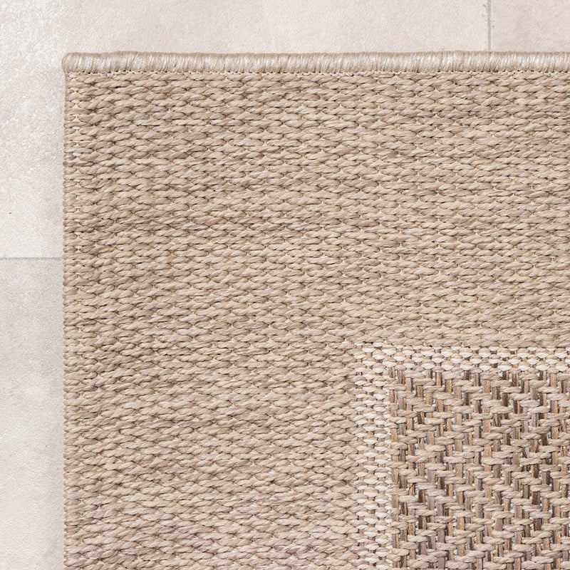 Jute Outdoor Rug - Fora Edge Natural
