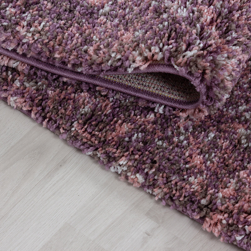 High-pile floor rug - Enjoy Pink