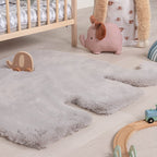 Kids Rug - Huggy Elephant Grey