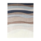Geometric Rug – Swing Waves Blue/Brown