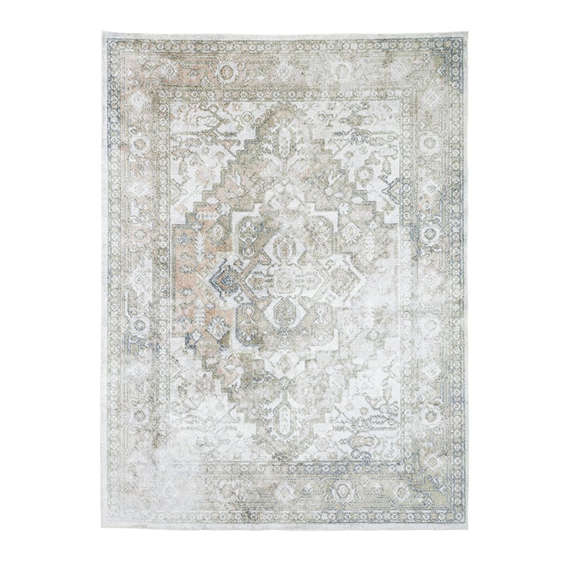 Washable Rug - Nova Aztec Olive Green