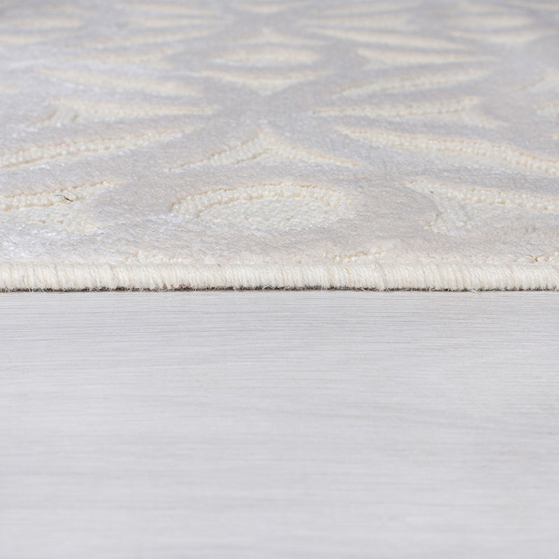Graphic Floor Rug - Patno Clarissa Cream/White