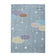 Children's floor rug - Lucy Clouds Gray