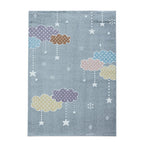 Children's floor rug - Lucy Clouds Gray