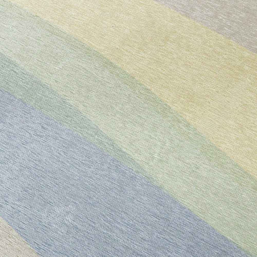 Geometric Rug – Swing Waves Blue/Green