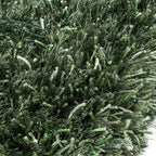 Shaggy floor rug - New Paulo Dark Green 442
