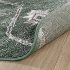 Round berber rug - Blend Aztec Green