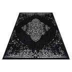 Vintage outdoor rug - Sunara Medallion Black