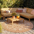 Round Outdoor Rug - Summer Oriental Terra