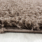 High-pile floor rug - Life Mokka