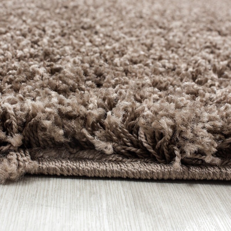 High-pile floor rug - Life Mokka
