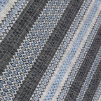 Striped outdoor rug - Sunara Anthracite