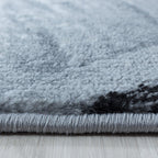 Modern Floor Rug - Streaky Path Black/Grey