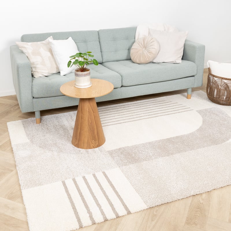 High Pile Rug - Serene Shapes Cream
