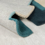 Abstract Floor Rug - Stracto Collage Petrol