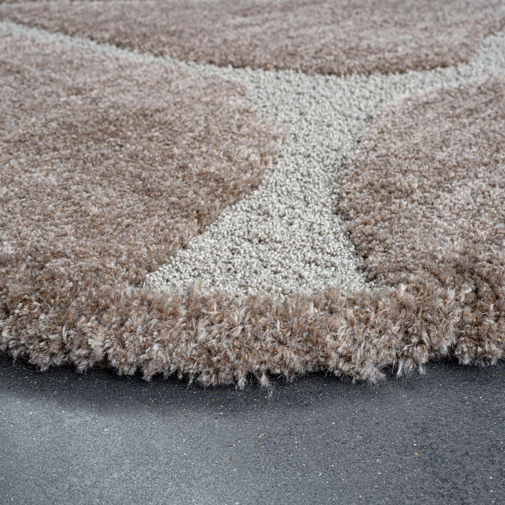 Organic floor rug - Maya Brown 7222