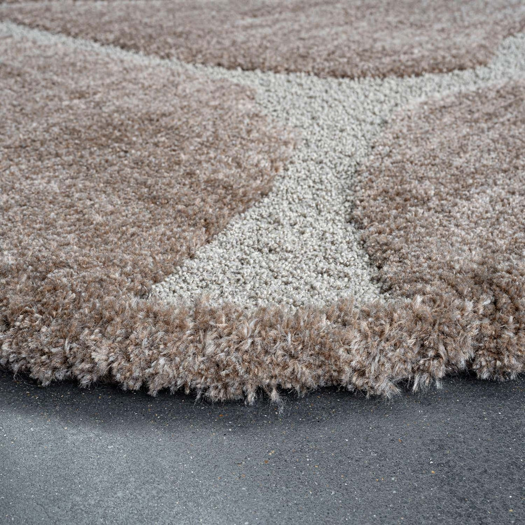 Organic floor rug - Maya Brown 7222