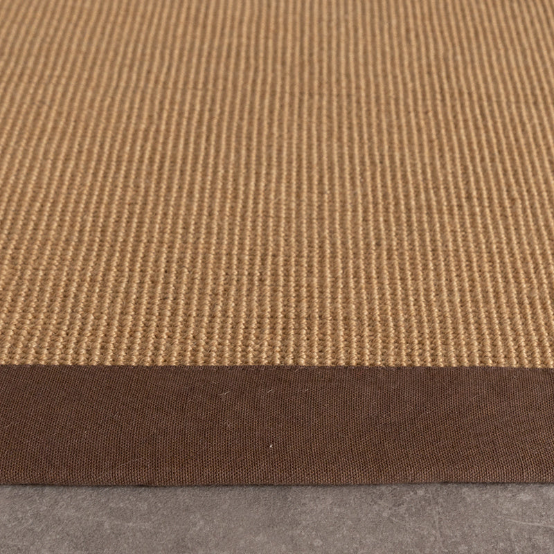 Sisal Rug - Tulum Border Brown