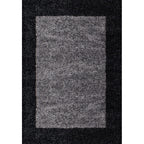 High Pile Floor Rug - Edge Black
