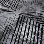 Abstract floor rug - Elitha Geo Anthracite