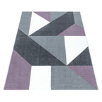 Modern floor rug - Optimism Design Purple/Grey