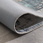 Washable Runner - Domingo Grunge Green/Cream