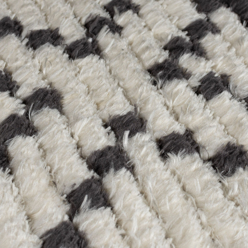 Aztec floor rug - Sabro Black/White