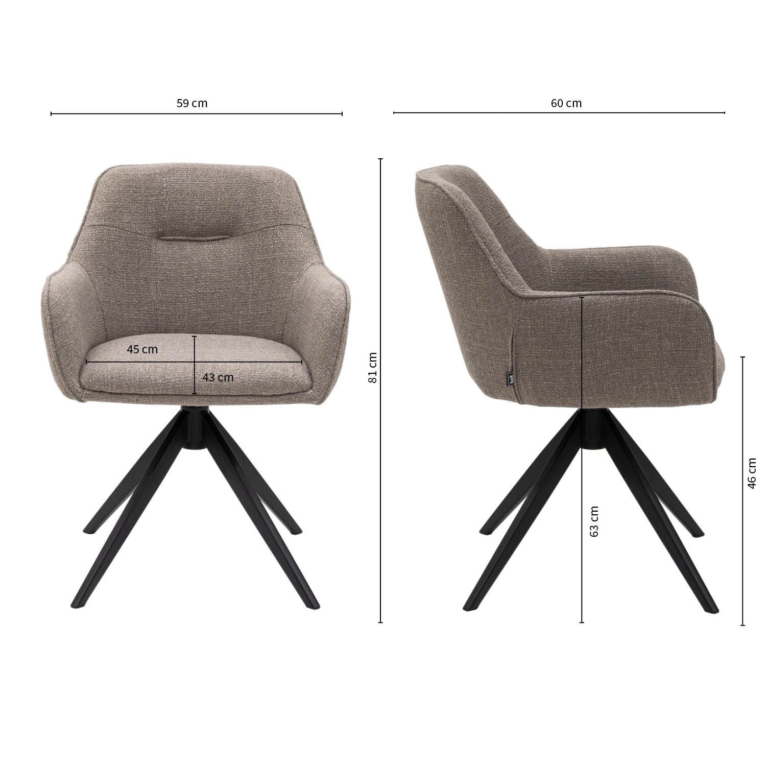Swivel chair - Arne Grey