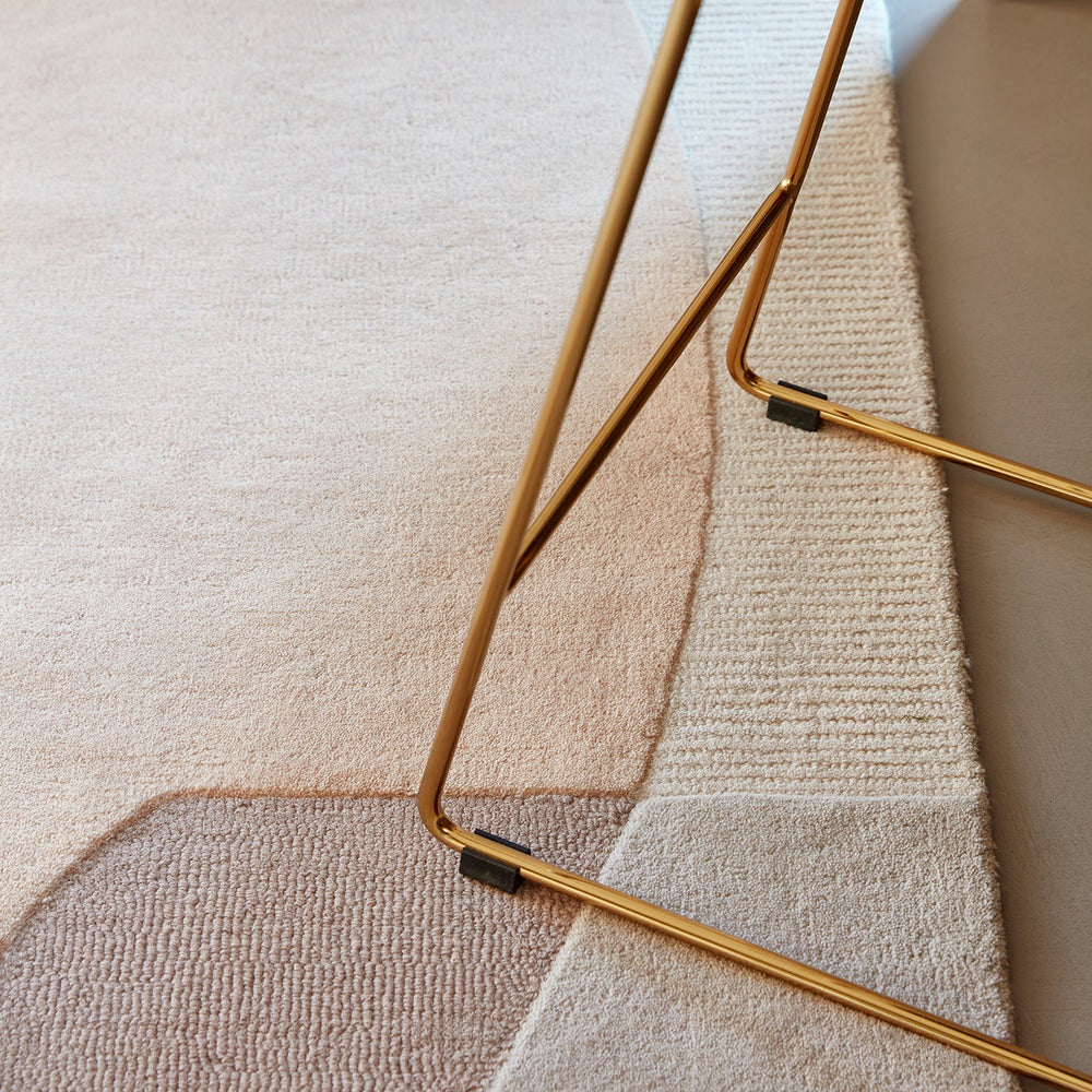 Wool Floor Rug - Urban Vibes Cream/Pink 030