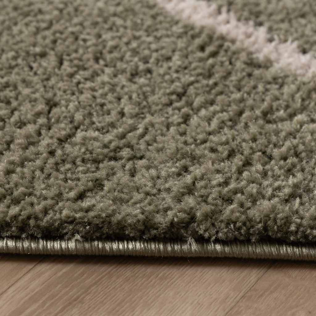 Washable Rug – Myrre Swirl Green