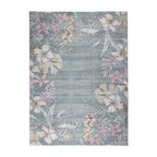 Outdoor rug flowers - Poppy Olive green