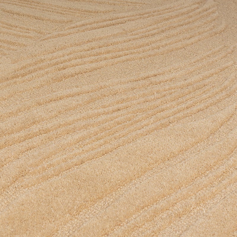 Modern floor rug - Solacio Leaves Terra