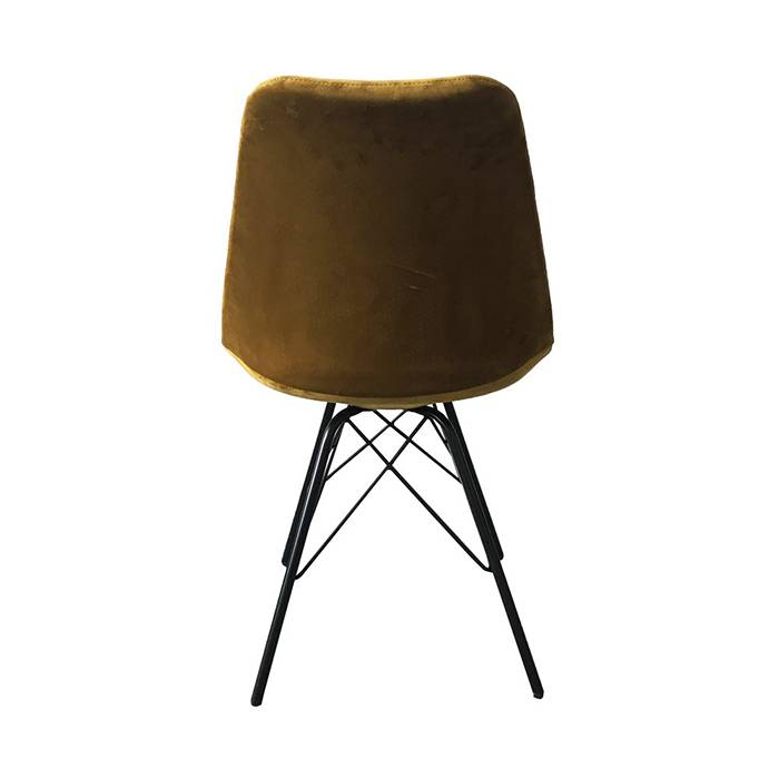Velvet Chair - Gold/Ochre Yellow