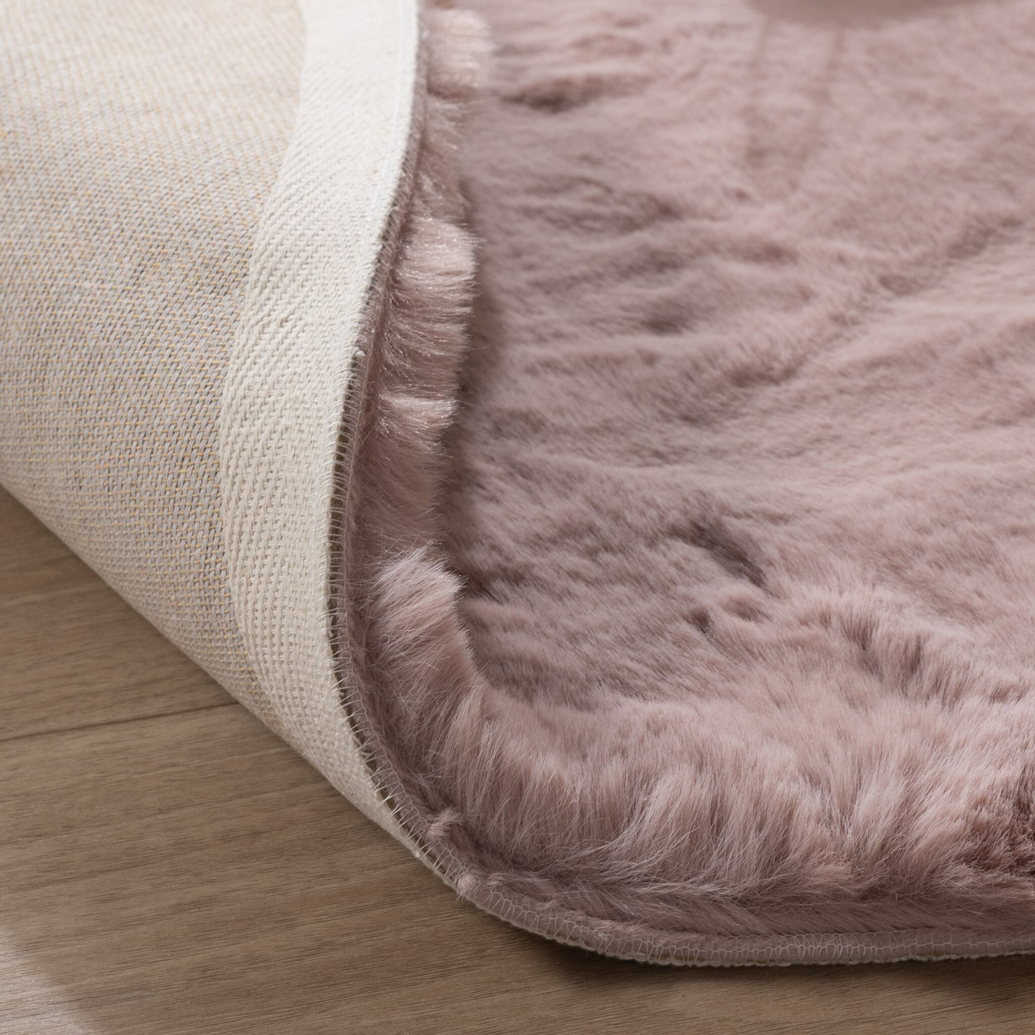 Round High Pile Rug - Comfy Supreme Pink