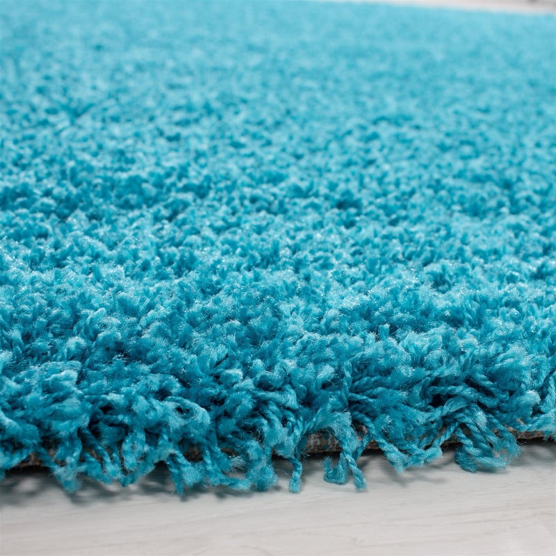 High-pile floor rug - Sade Turquoise