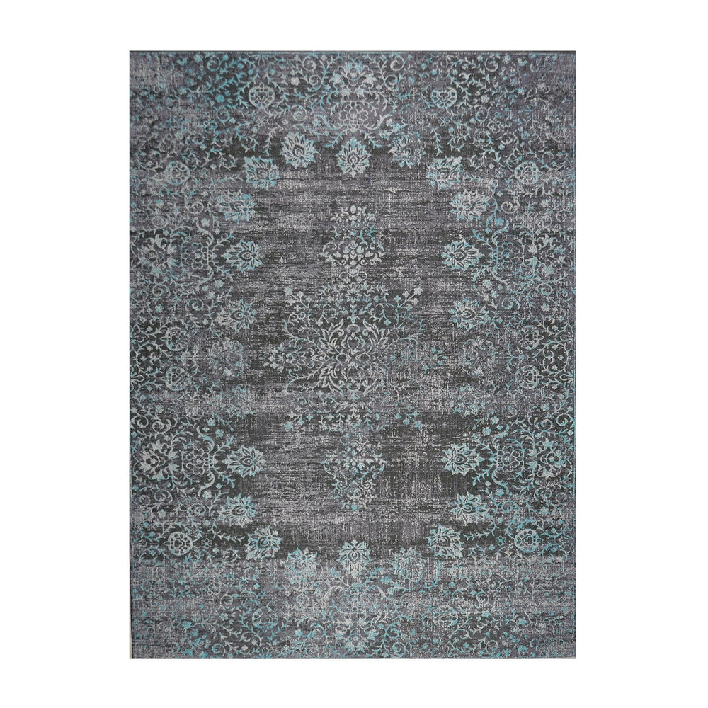 Vintage floor rug - Armand Grey/Blue