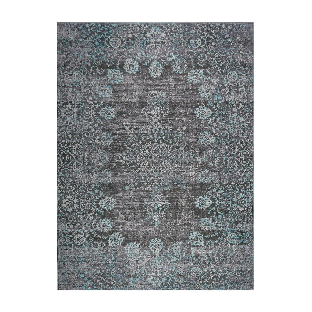 Vintage floor rug - Armand Grey/Blue