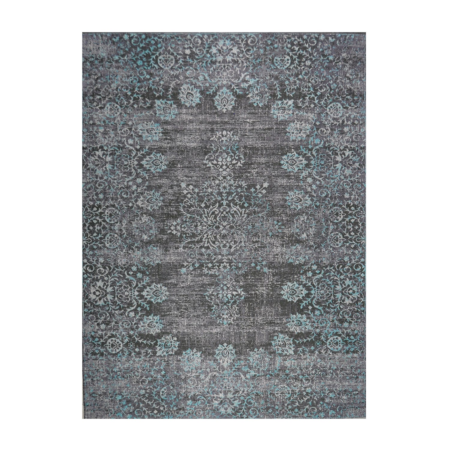 Vintage floor rug - Armand Grey/Blue