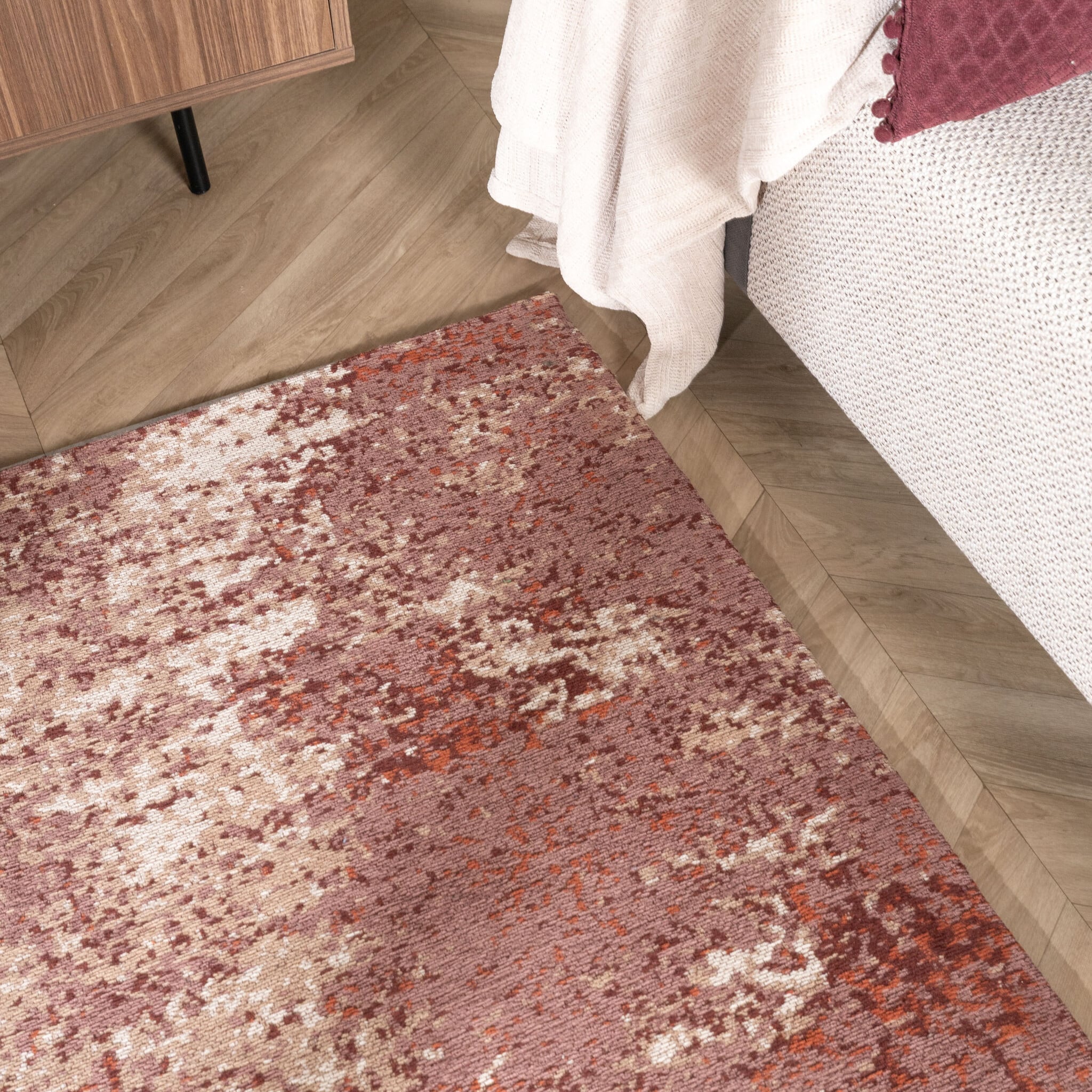 Abstract Rug – Candice Pink